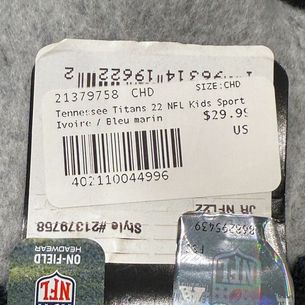 Tennessee Titans‎ Beanie Hat Youth NFL Football Pom New Era Kids Outdoors NEW - Picture 9 of 12